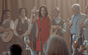 Still frame from the movie THE ANNIVERSARY
